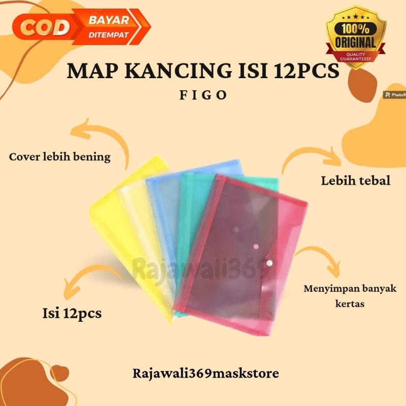 (12pcs) MAP KANCING SUPER PREMIUM MERK FIGO