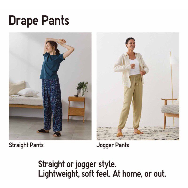 Uniqlo Drape Rayon Jogger Pants