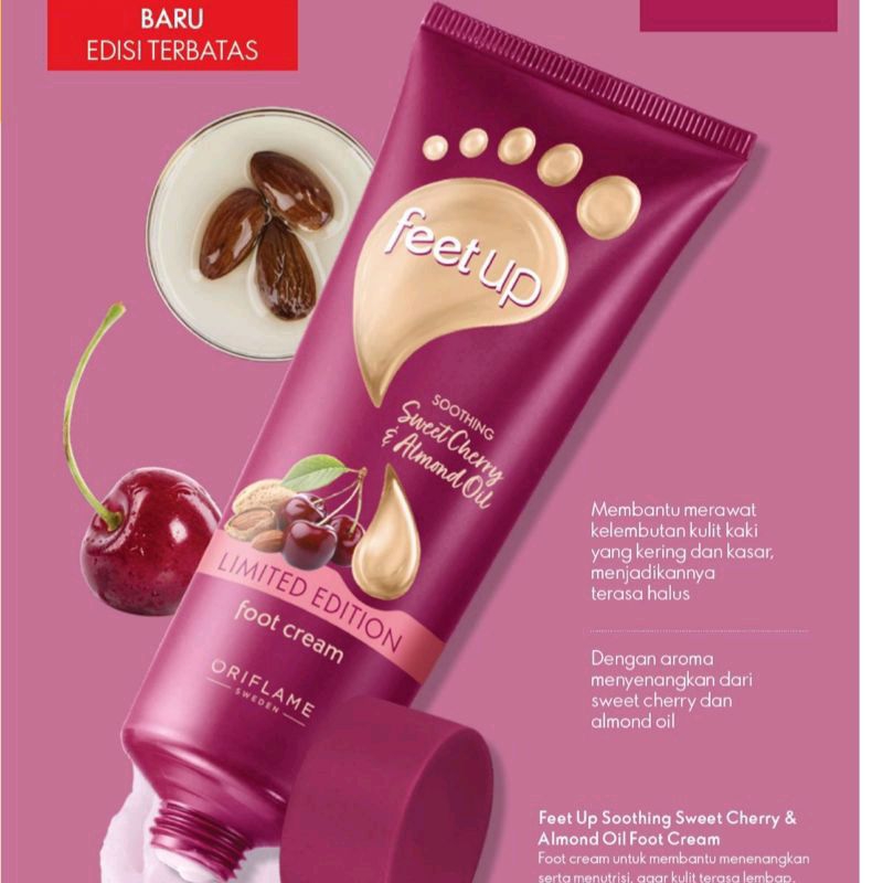 Feet Up Sweet Cherry &amp; Almond Oil Foot Cream