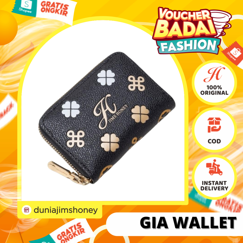 JIMS HONEY GIA WALLET DOMPET KARTU WANITA ORI