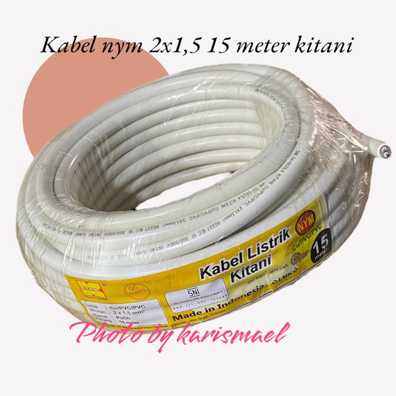KABEL NYM 2 X 1,5 15 METER KITANI