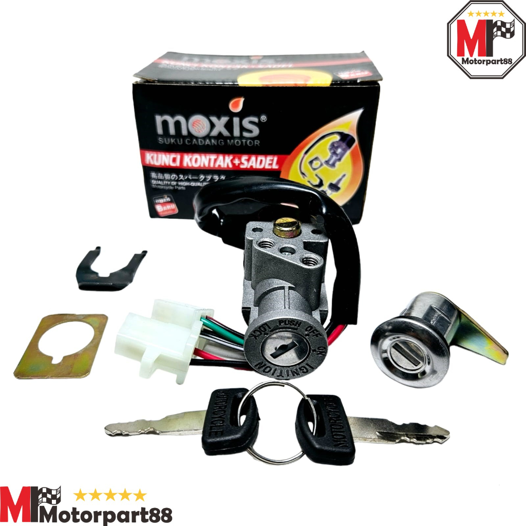 KUNCI KONTAK MOXIS ASSY SET DEPAN DAN JOK SUPRA FIT NEW