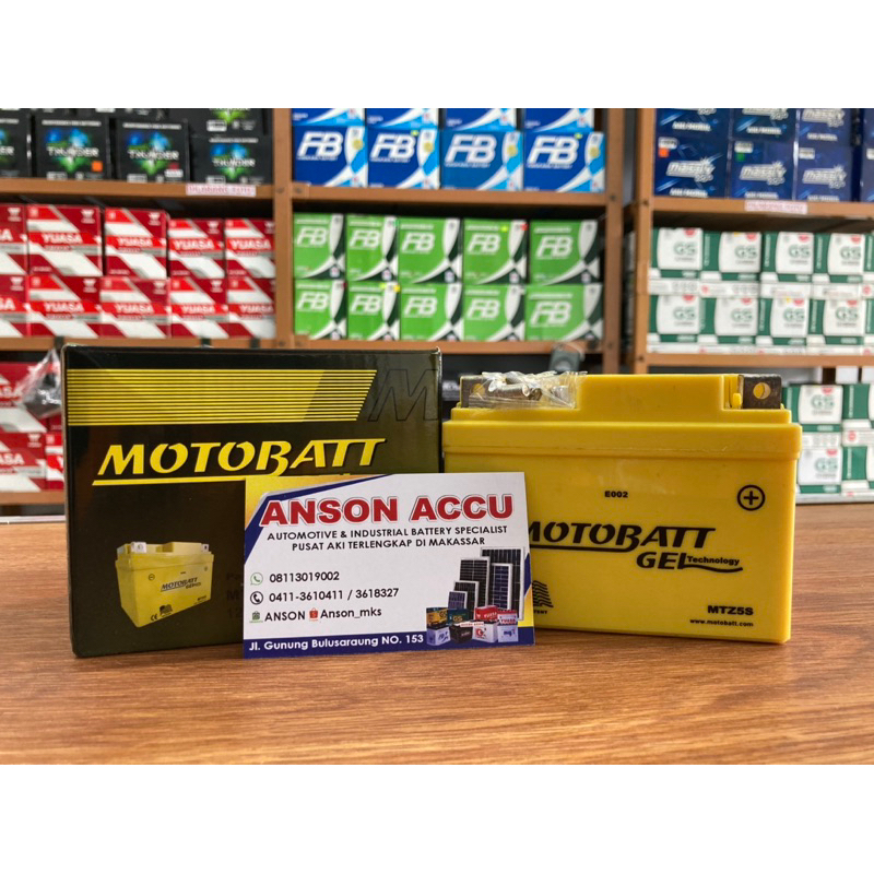 Aki motor matic beat vario110 fino mio soul gt MOTOBATT MTZ5S