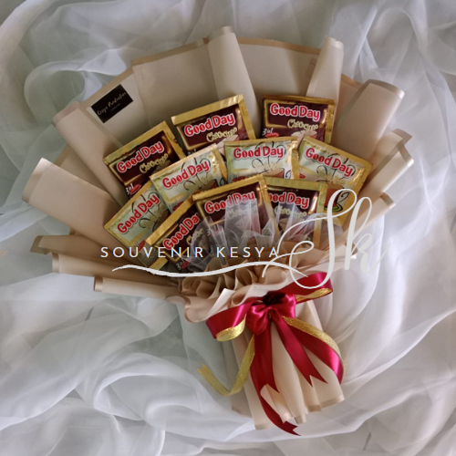 TERMURAH Buket Kopi Isi 10pcs, buket kopi goodday, buket snack, Buket Snack Wisuda Murah, Buket untu