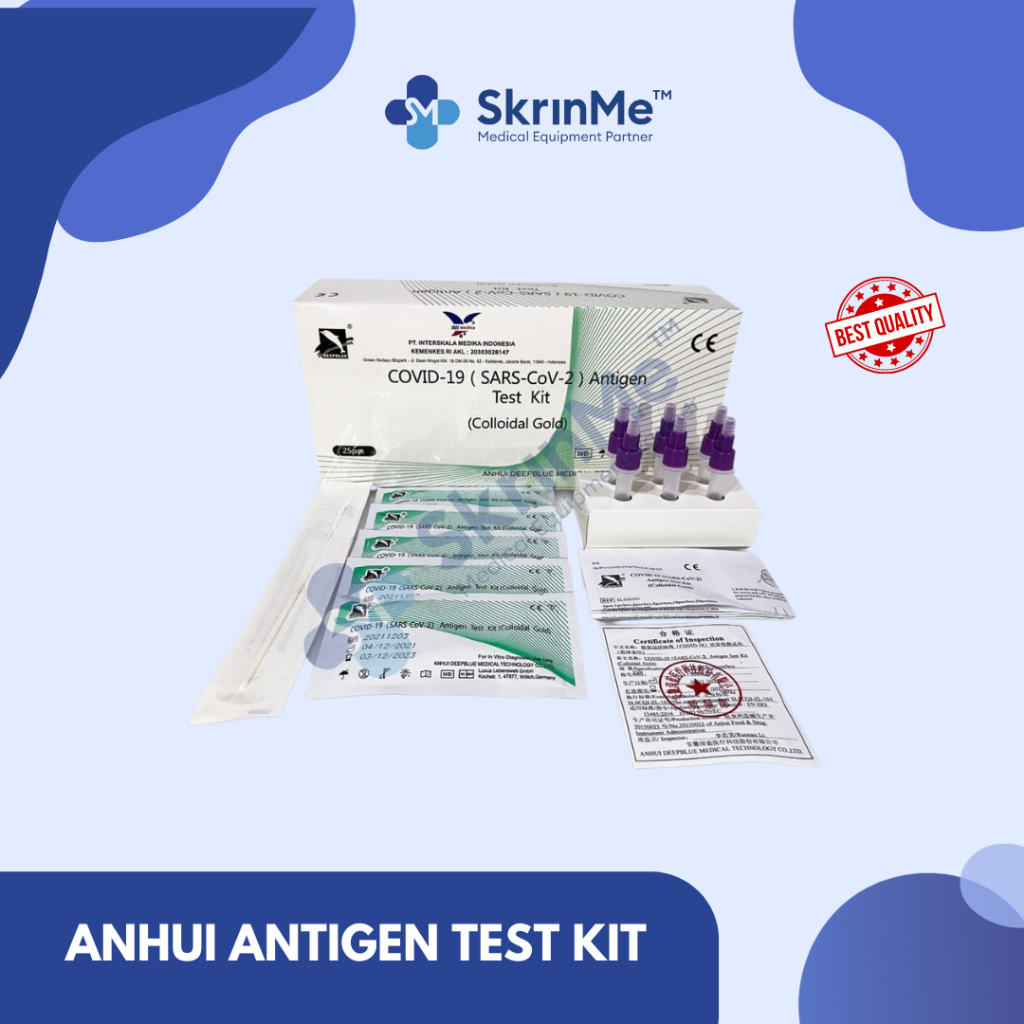 ANHUI ANTIGEN TEST KIT DEEPBLUE 1 STICK / Untuk test antigen