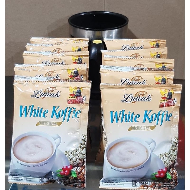 

Luwak White Koffie original 20 gr 1 renceng isi 10 sachet