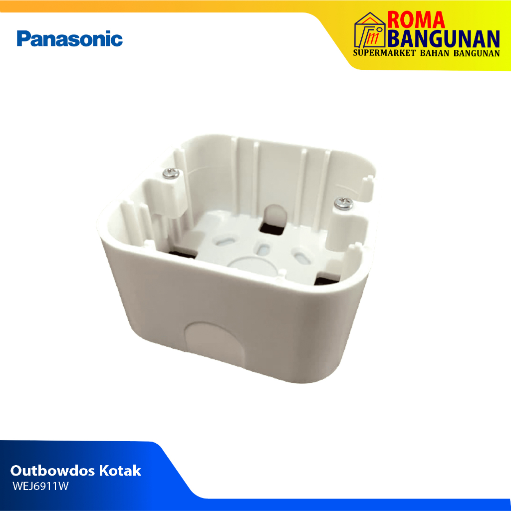 Panasonic Stop Kontak / Dus Tempel Kotak Putih Outbow Dus OB WEJ6911