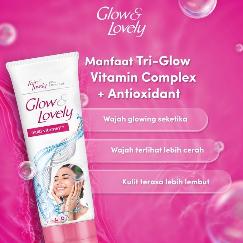 GLOW &amp; LOVELY Facial Foam - Pembersih Muka