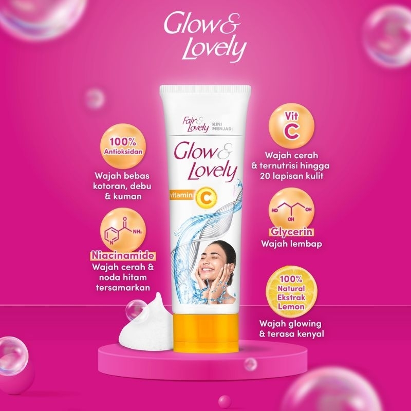 GLOW &amp; LOVELY Facial Foam - Pembersih Muka