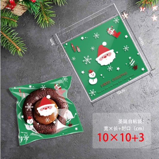 

Plastik Fancy Cookies - Kue - Permen SANTA HEAD 10x10