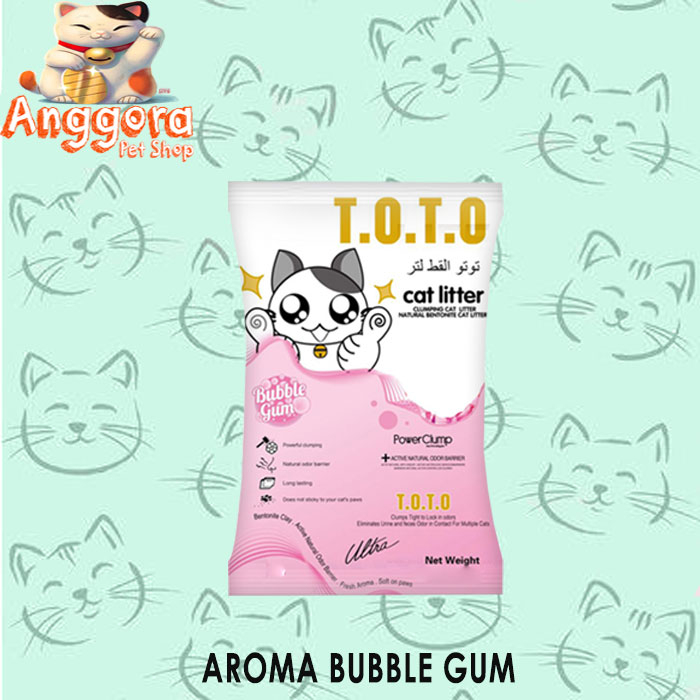 Pasir kucing gumpal wangi TOTO 10L ALL VARIAN ( EKSPEDISI )