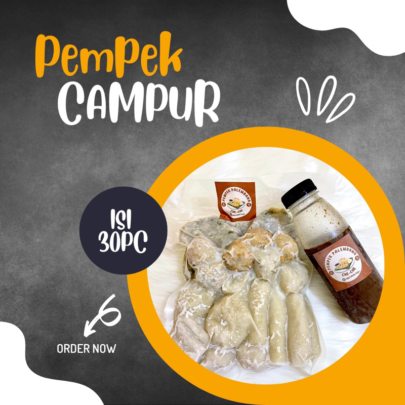 

Pempek Palembang CheChe Isi 30Pc Pempek