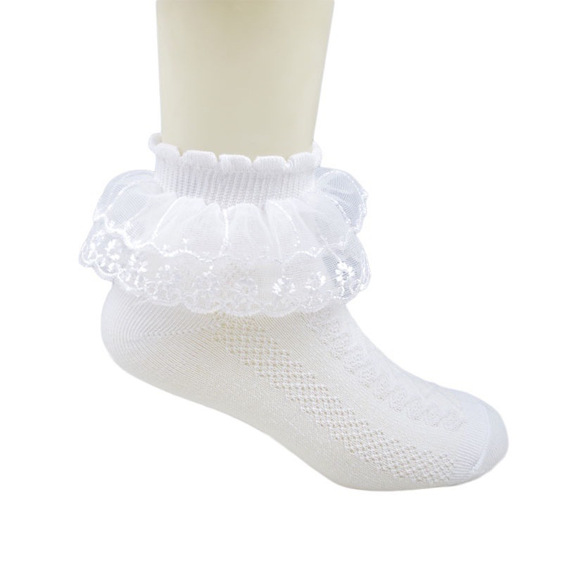 Kaos Kaki Renda Anak Perempuan Pesta TK PAUD Sekolah Lace Sock Girl