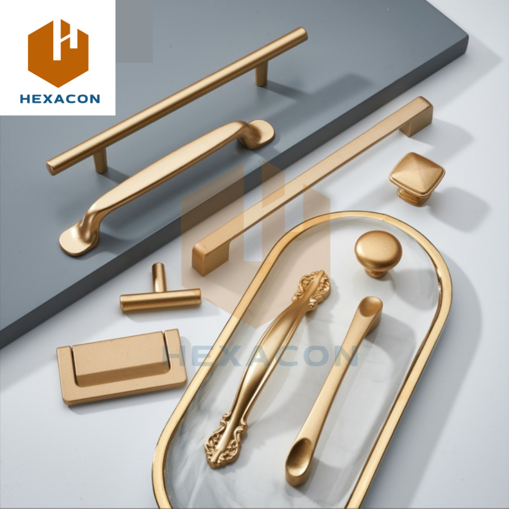 Handle Tarikan Laci / Handle Tarikan Lemari / Tarikan Laci Lemari Gold