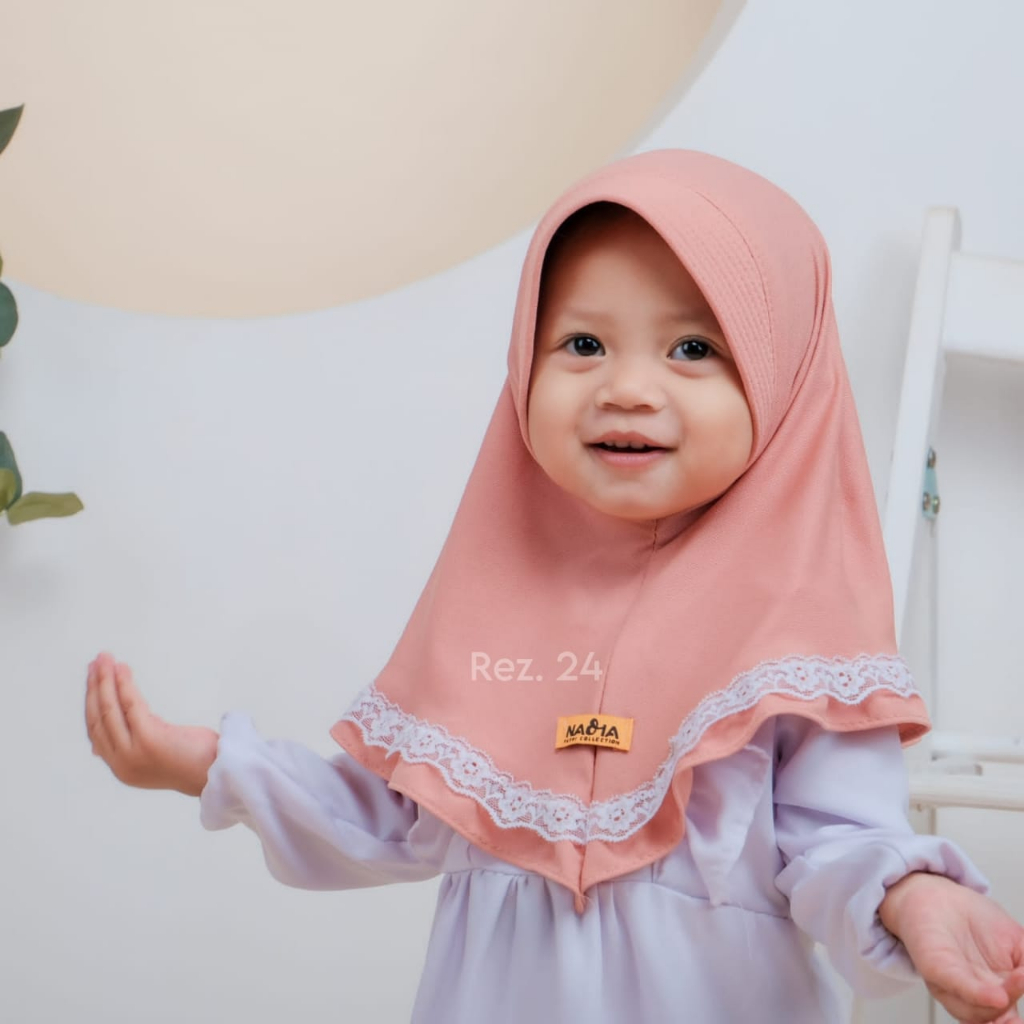 HIJAB INSTAN BABY RENDA USIA NEW BORN - 2 TAHUN