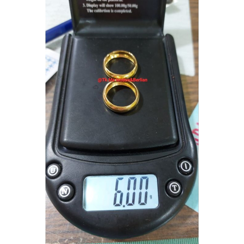 Acc Cincin Kawin Emas 24K. Kadar 999,9%.