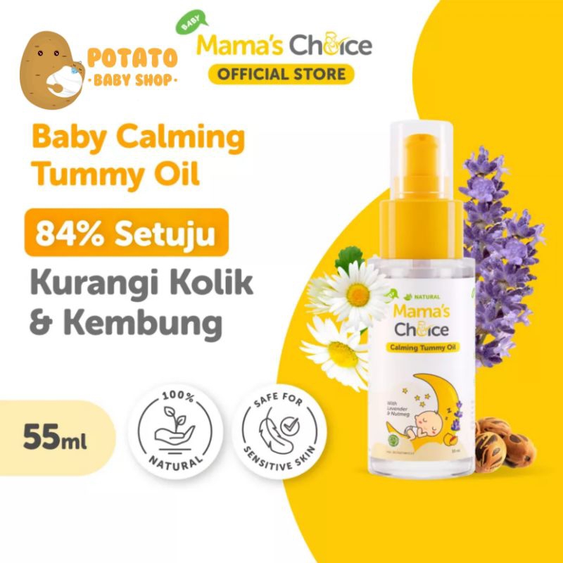 Mama's Choice Calming Tummy Oil - Minyak Anti Kembung &amp; Colic Mamas Choice