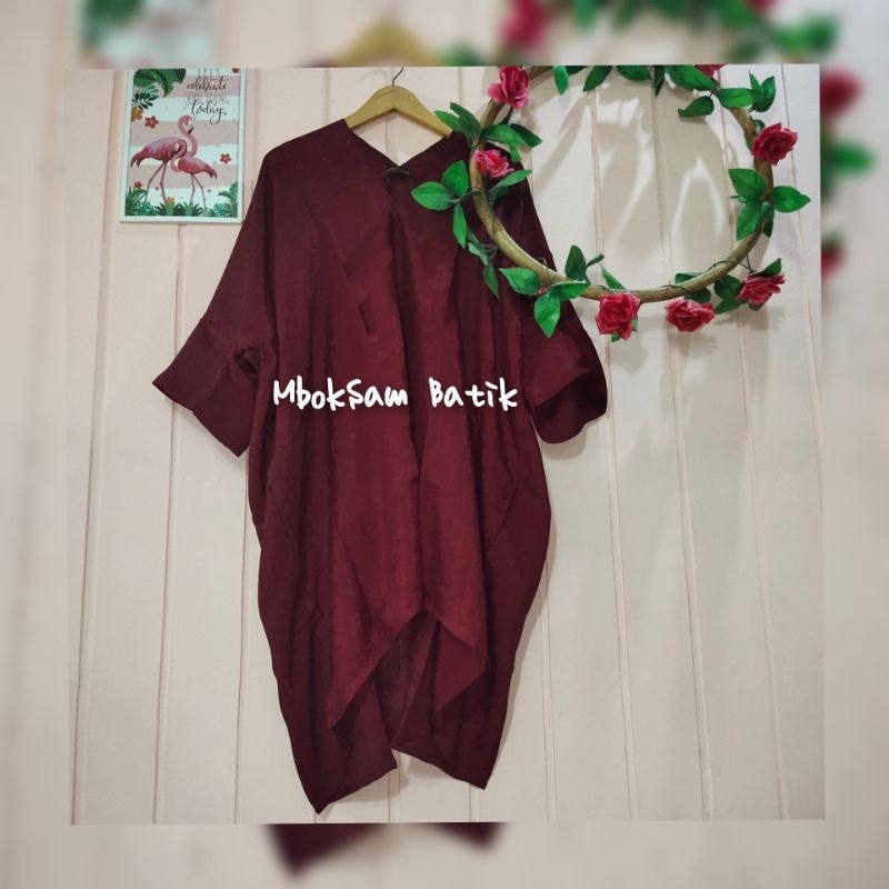 BLOUSE SLAMPAD BAHAN VISCOSE BY MBOKSAM BATIK | TUNIK BATIK PESTA | TUNIK SHIREN BAJU BATIK KONDANGAN | ARUMI TUNIK | TUNIK ARUNA | Blouse Viscose Tunik Aruna