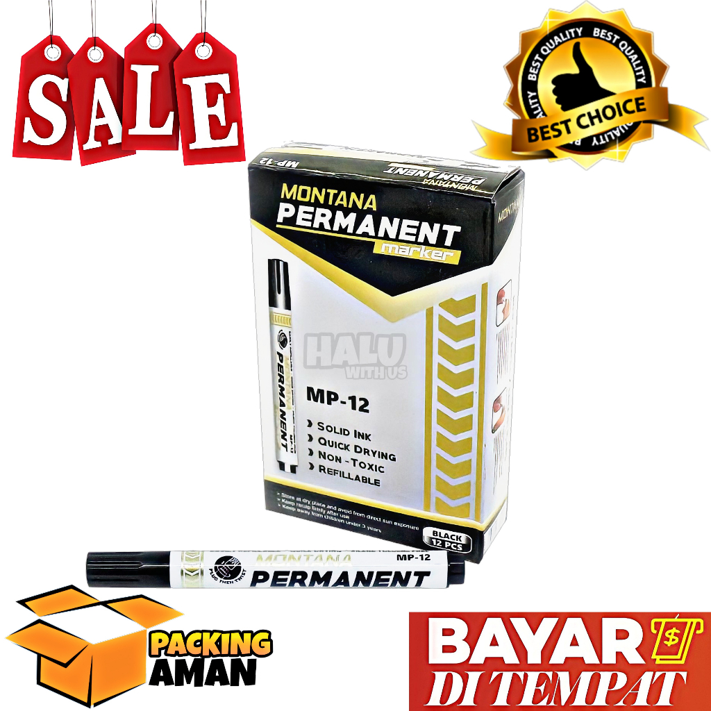 

(BISA COD) PROMO 1 Pcs Spidol Permanent Montana / Alat Tulis/ Alat Mewarnai / Alat Melukis
