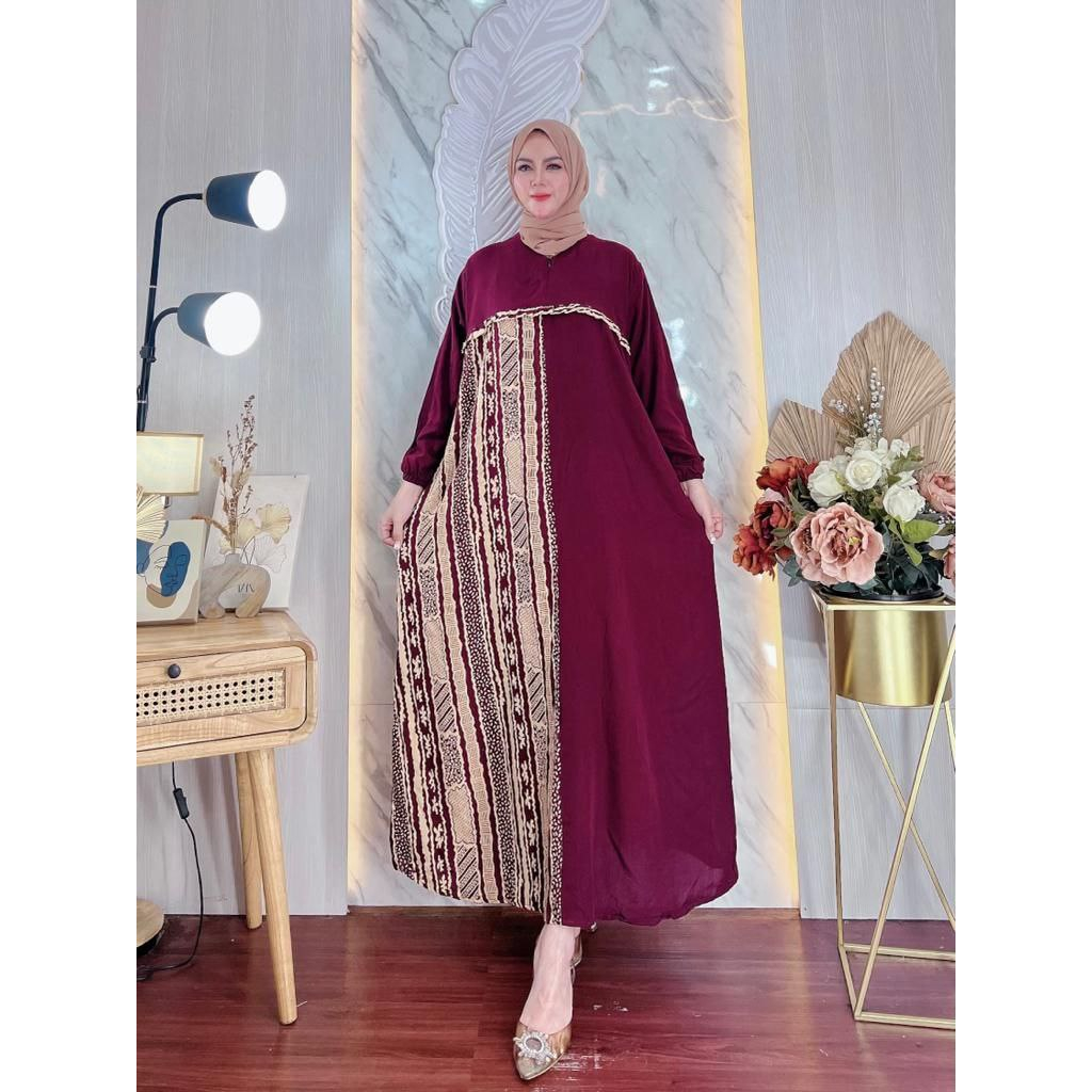 Gamis Rayon Ld 120 Terbaru Motif Viral Elegan Dan Trendy-7