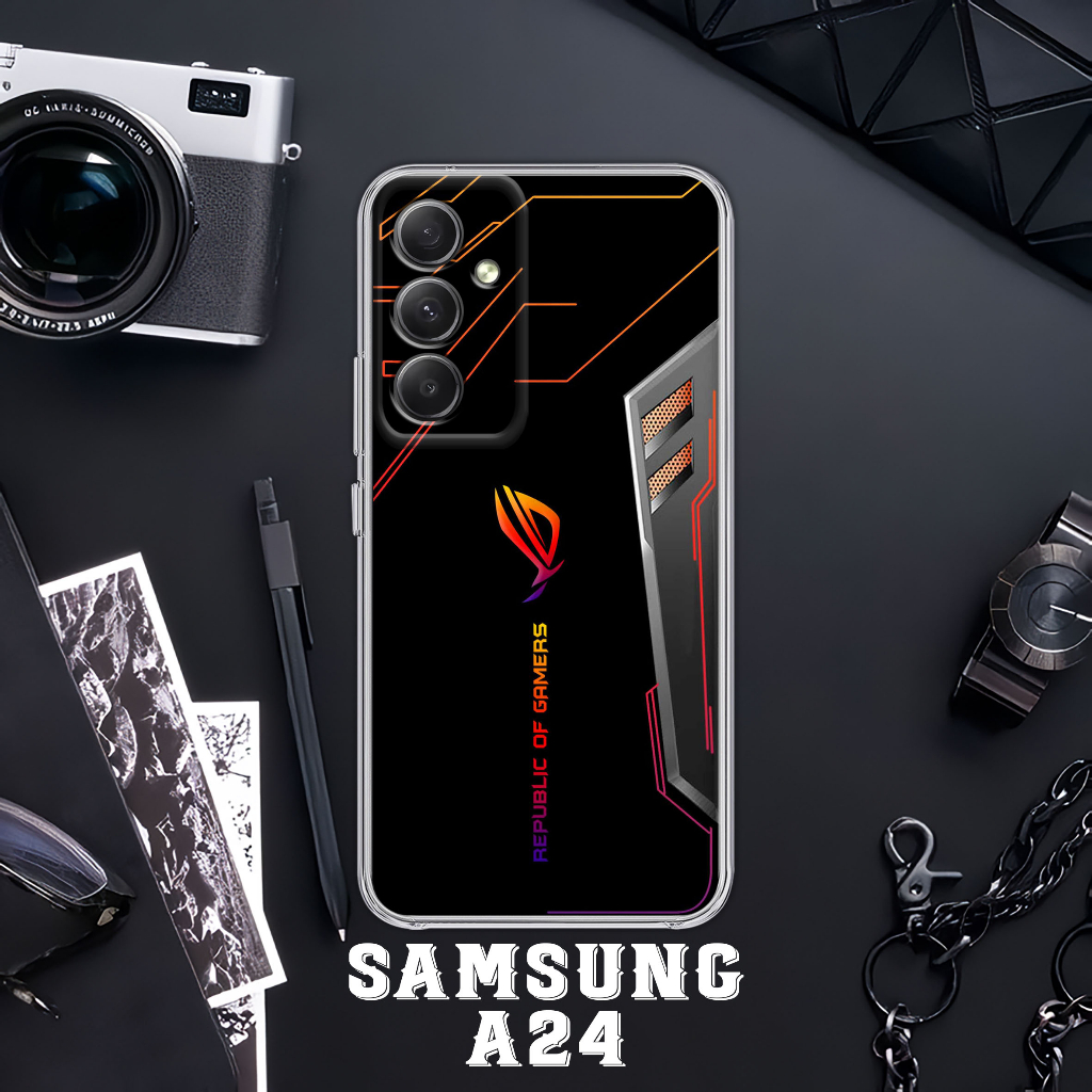 Case Samsung A24 4G 2023 [rog gamers] Casing Samsung A24 NFC TERBARU - Case Hp Samsung A24 - Case Mu