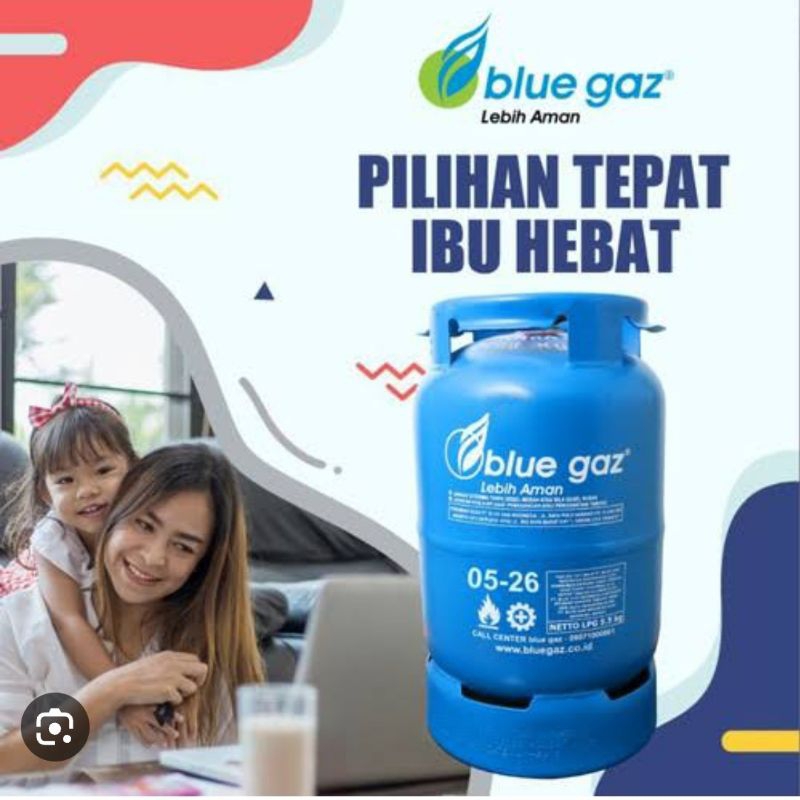 Tabung Gas Blue Gaz/Blue Gas isi  5.5kg ORI