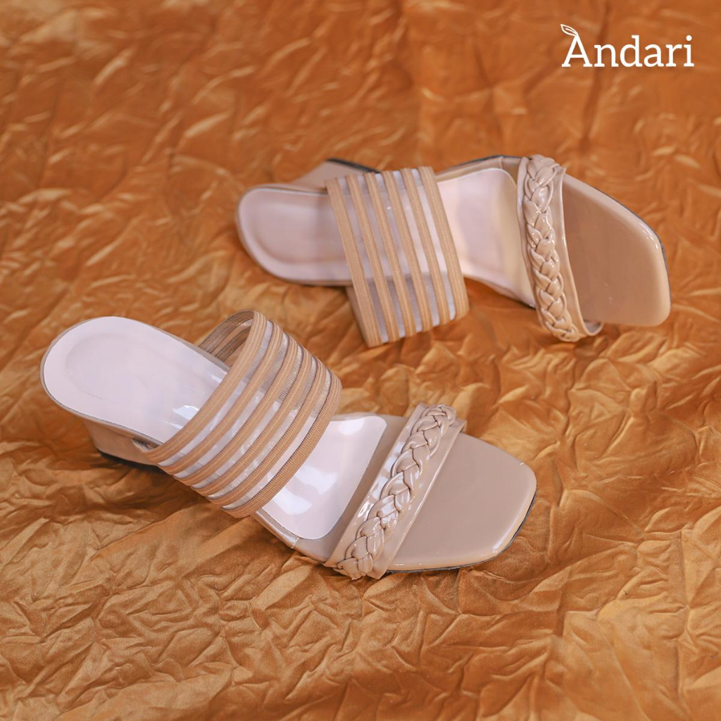 CACTUS Sepatu Sandal Heels Wedges Wanita Hak Tahu Original by Andari