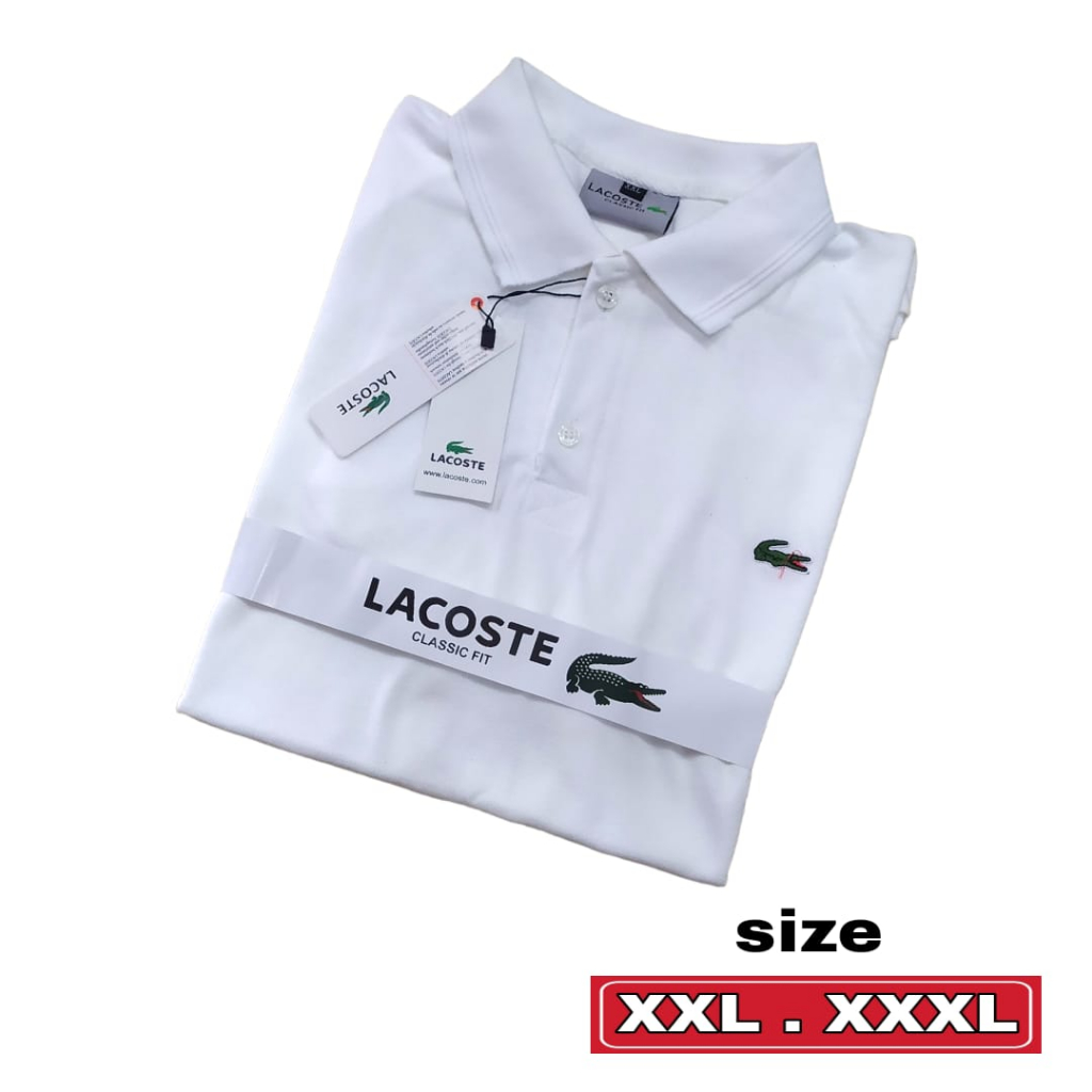 kaos polo shirt ukuran jumbo XXL-XXXL premium lengan pendek bordir full tag dan lebel distro terbaru 2023 atasan pria