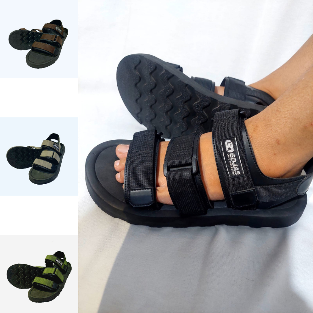EDJAS | Sandal Gunung Pria Wanita Casual Dewasa / Sendal Tali Traveling kekinian / Sandal Slide 100260 size 39 - 43
