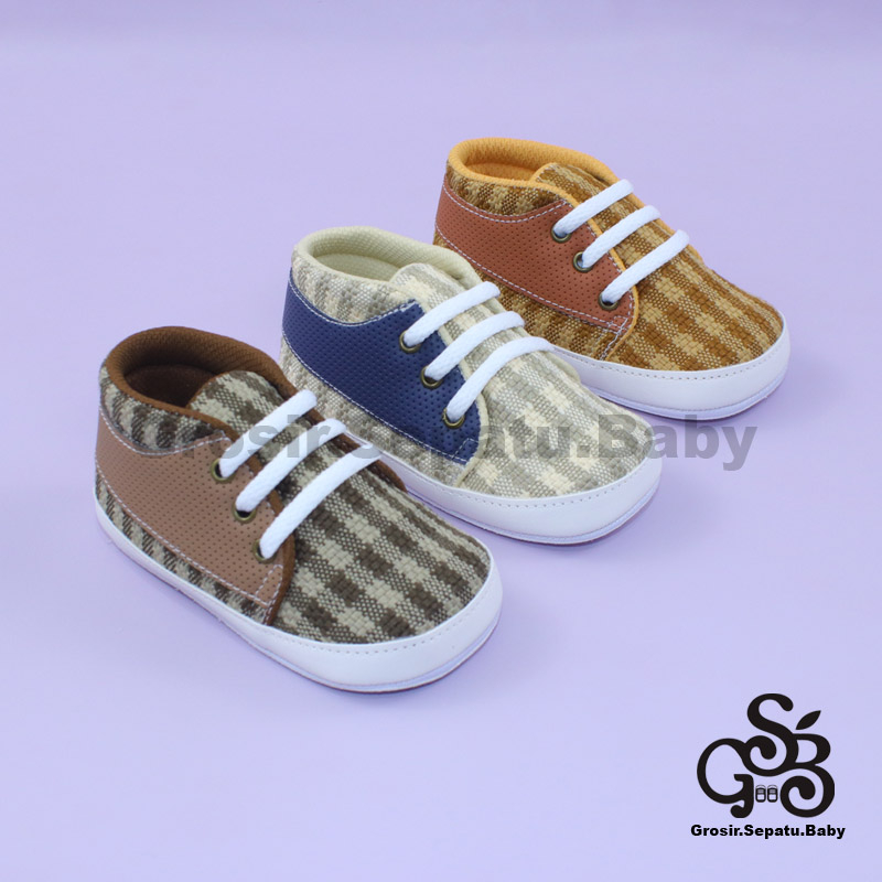 prewalker sepatu bayi laki laki perempuan umur 2 - 12 bulan model casual TARTAN ringan &amp; fleksibel