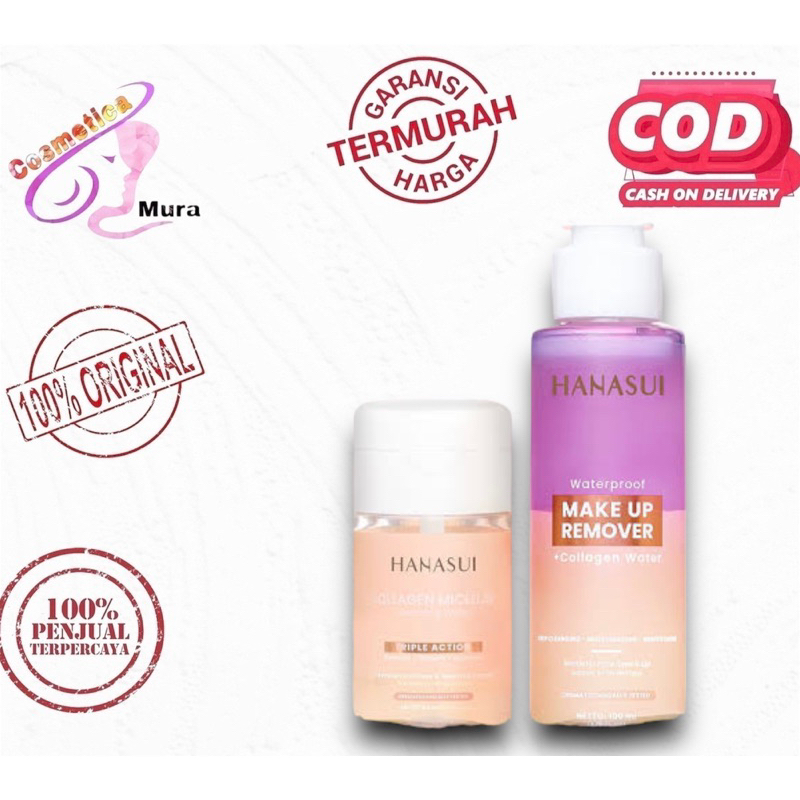 hanasui collagen micellar water || hanasui make up remover || hanasui remover make up