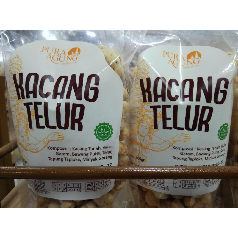 KACANG TELUR PURA AGUNG 200GR ASLI KHAS BALI FREE BUBBLEWRAP HALAL