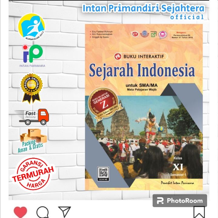 PROMO  BUKU PR INTERAKTIF SMA/MA ( Kurikulum K.13 ) : SEJARAH INDONESIA KELAS 11 semester 1 , 2 terb