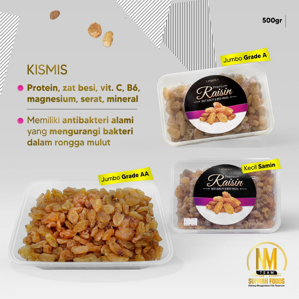 

Kismis Jumbo Super Grade A 100gr - 250gr