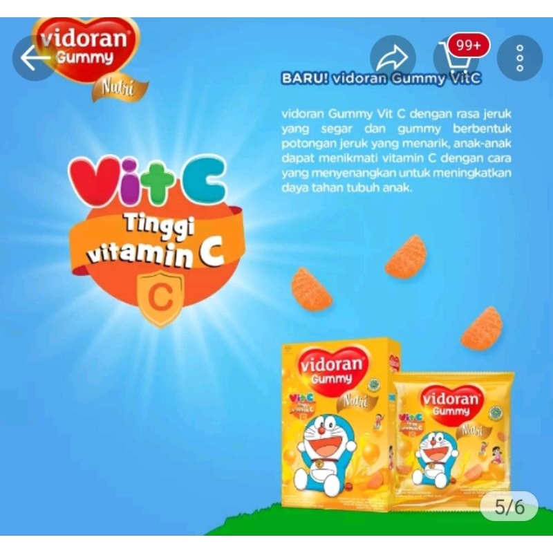 Vidoran Gummy Multivitamin Vit C 54gr