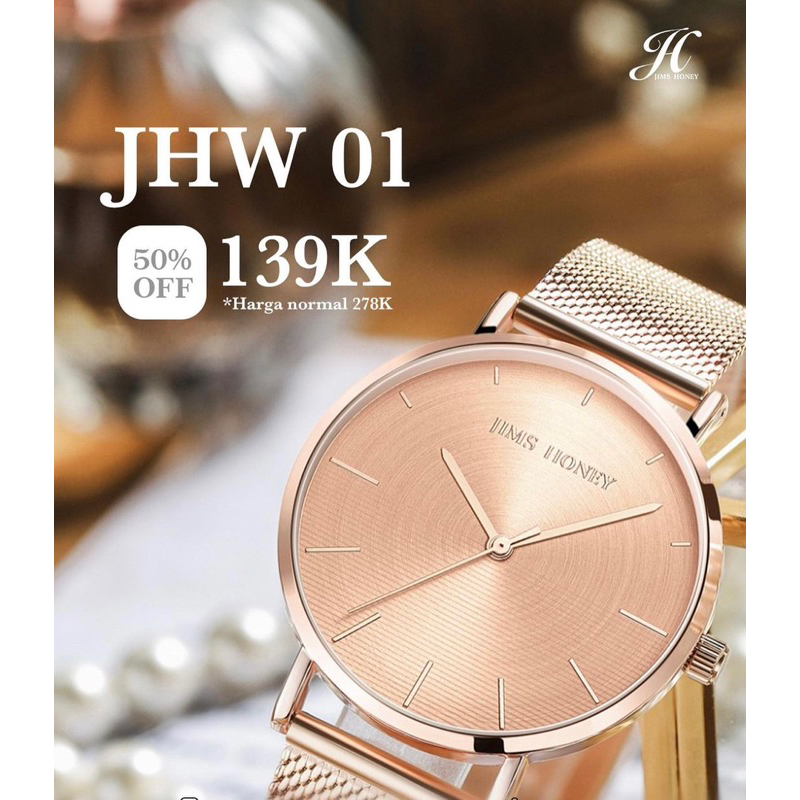 JHW-01 JAM TANGAN WANITA - JIMSHONEY MARTAPURA [BISA COD]