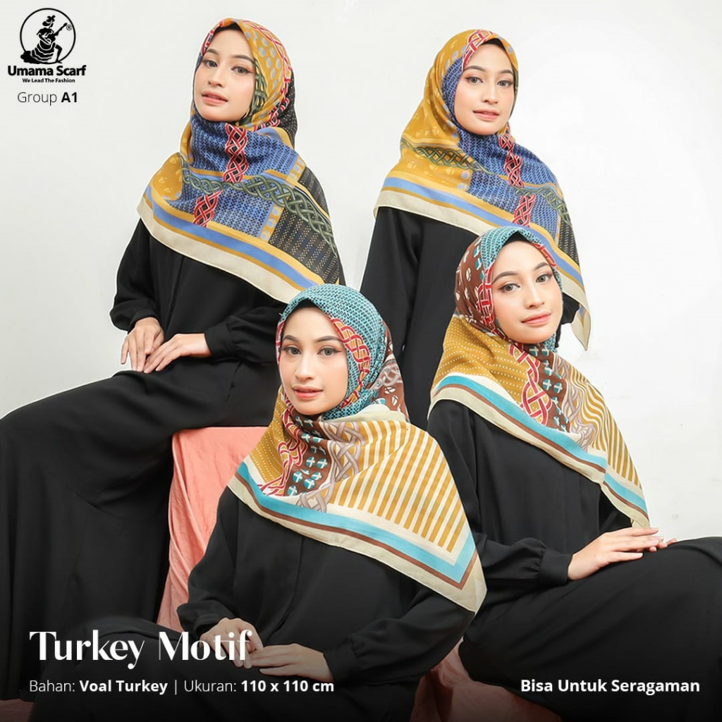 Segi empat UMAMA Turkey Motif 02