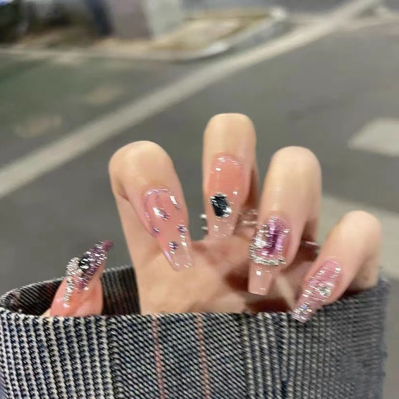 Kuku Palsu 【B117，lem sticker】Nikah Wedding False Nailart Pengantin Tangan