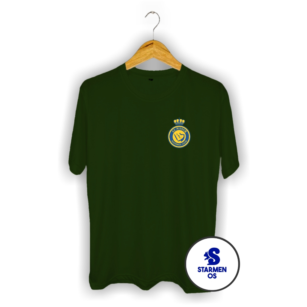 Kaos Distro Pria T-Shirt Motif Kata Kata Logo ALNASSR FC