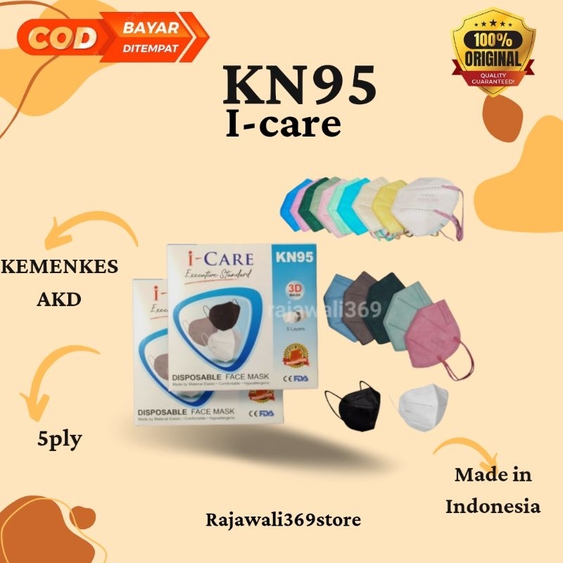 ORI!! MASKER 5PLY KN95 I-care SUPER PREMIUM