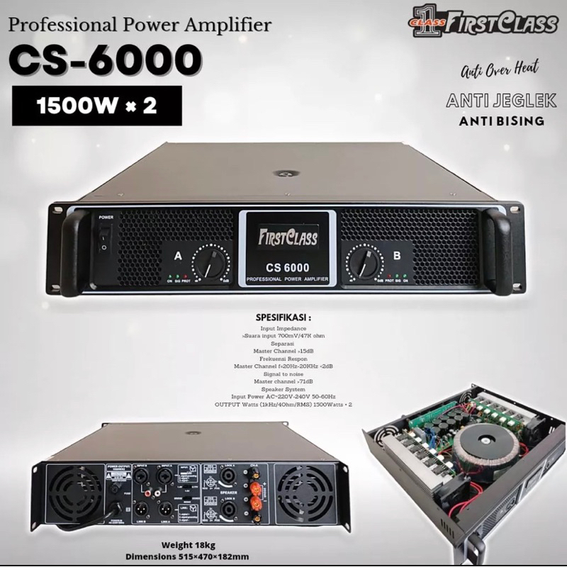 Power amplifier Firstclass CS 6000 / CS6000 / CS-6000