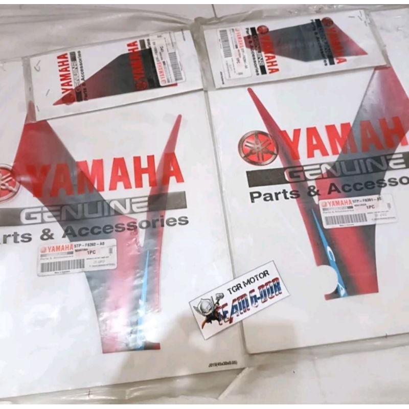 striping sticker stiker polet cover kaper sayap kiping side dalam kiri kanan ful set ori original ya