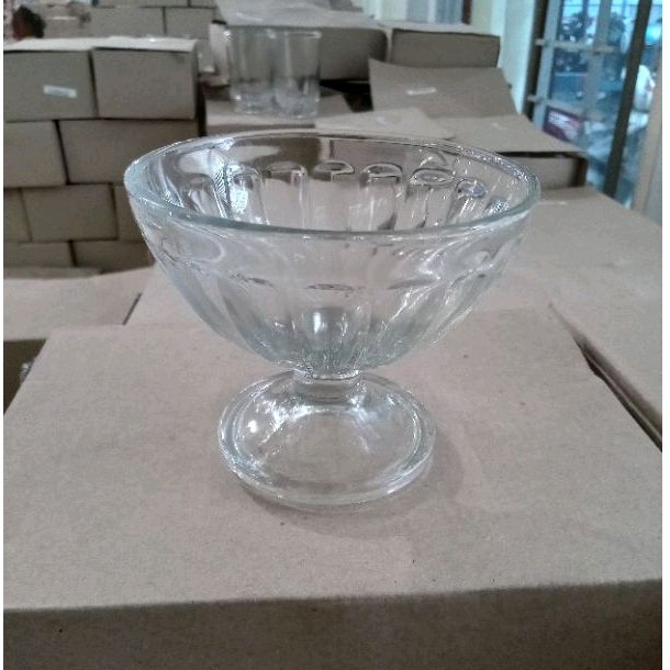 Gelas Cup Es Krim 1Pcs (IC-11/6-1BB) Diameter 10cm Tinggi 9cm / Gelas Ice Cream / Gelas Cafe / Gelas