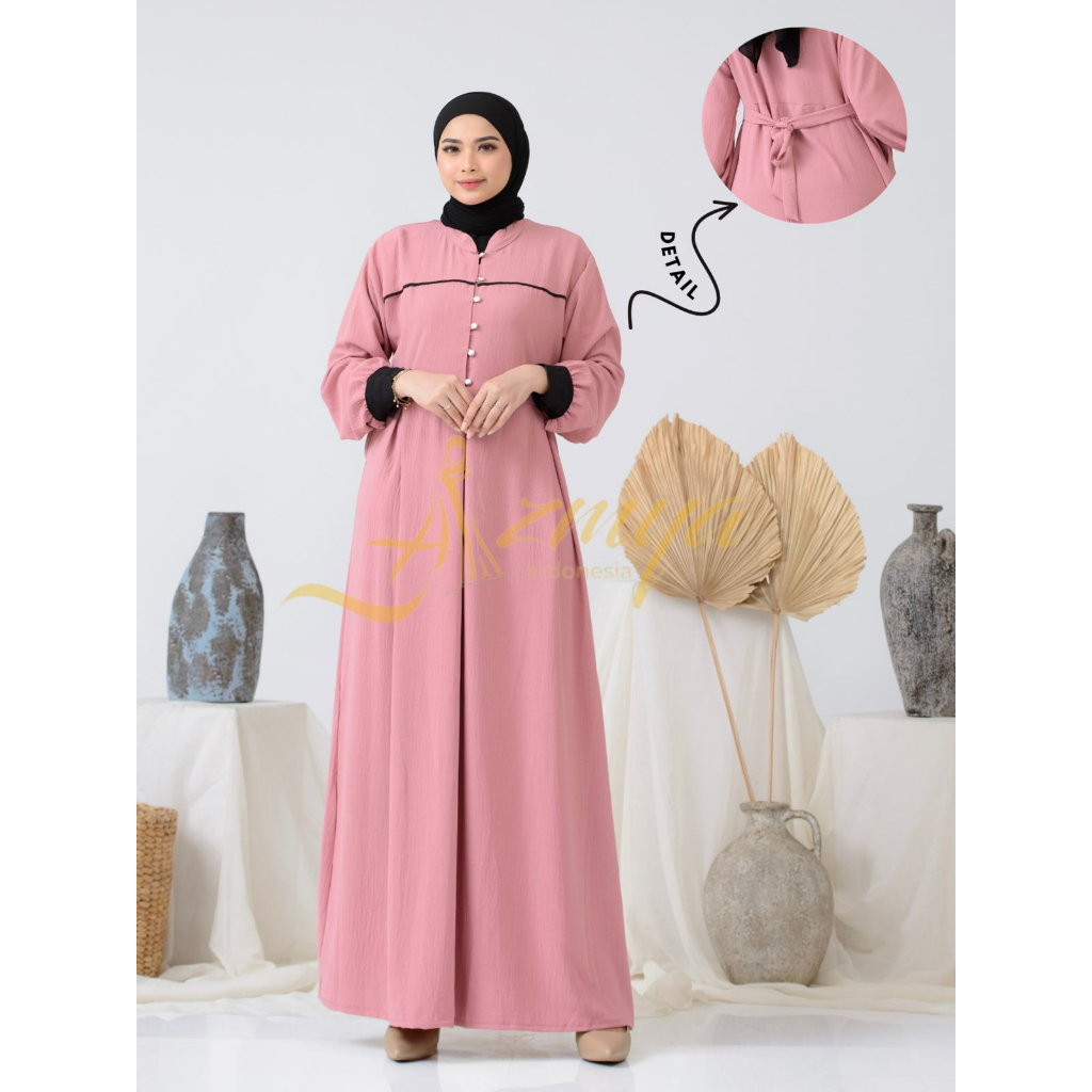 NAYARA DRESS  Matt Cotton Crinkle List - Gamis Simple LD 110 GAMIS DAILY