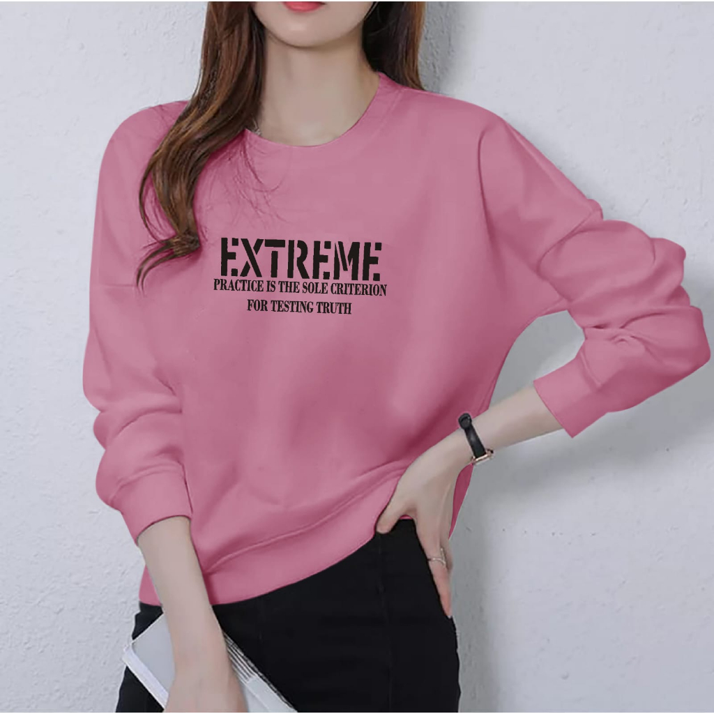 ATASAN TRENDY EXTREME WANITA TERBARU-BAJU DISTRO CEWEK KEREN LENGAN PANJANG MASA KINI DAN TERLARIS