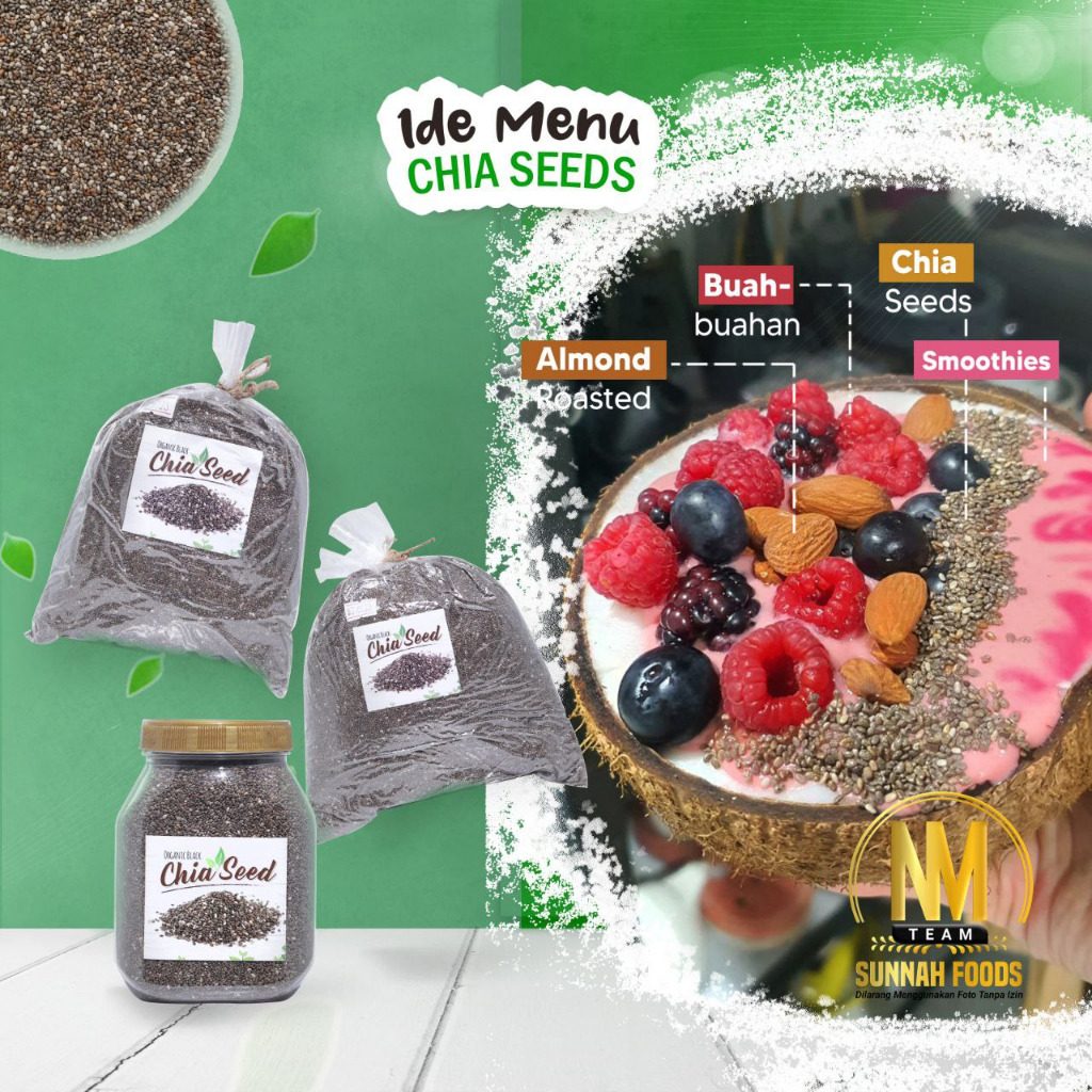 

Chiaseed / Black Organic Chia Seed Kemasan Toples 320gr