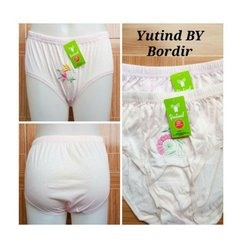 6PCS CELANA DALAM BORDIR//CD WANITA YUTIND/CELANA YUTIND