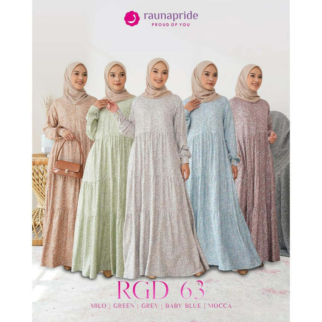 RAUNA BAJU GAMIS MUSLIM WANITA RGD 63