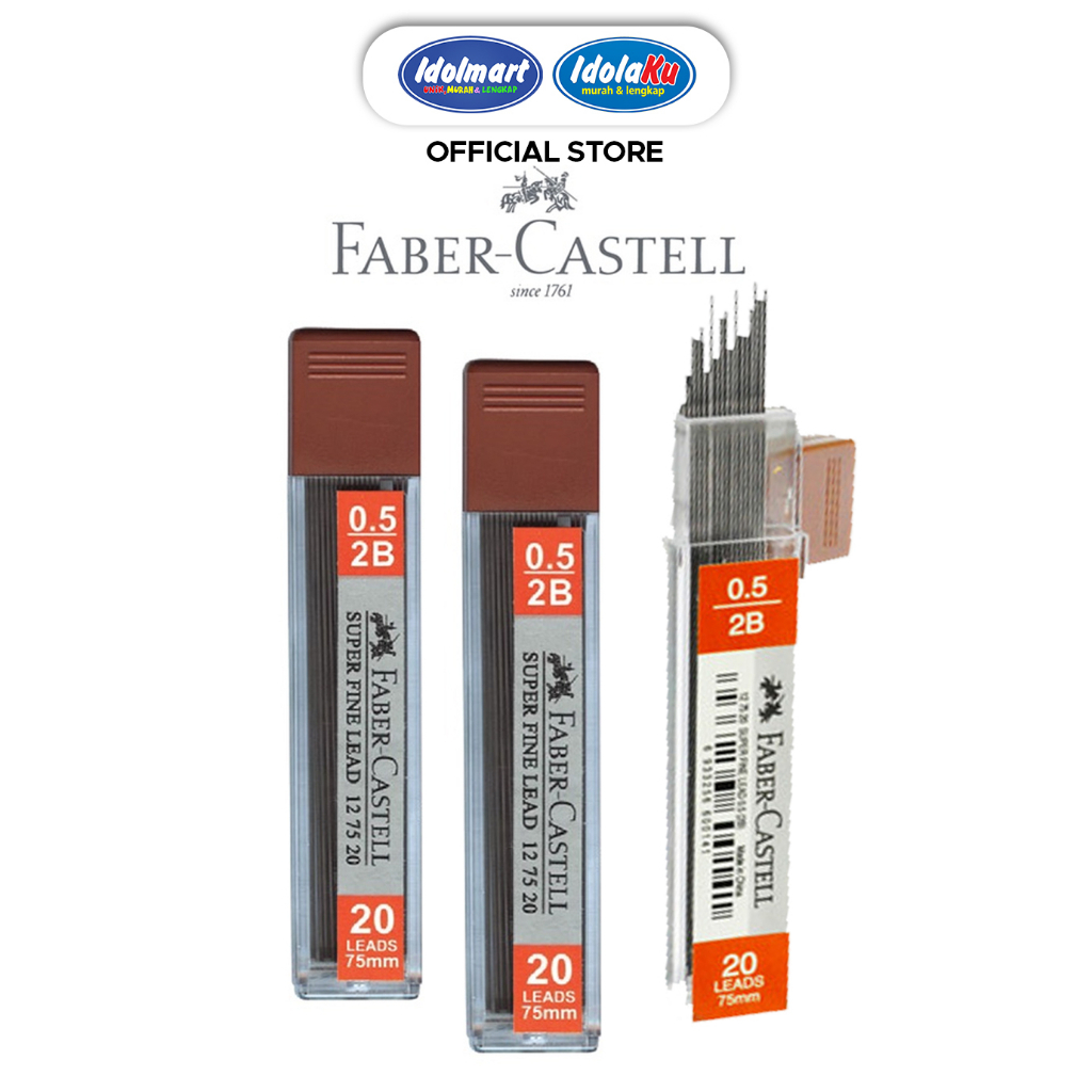

IDOLMART Faber-Castell Lead Superfine Isi Pensil 2B- Bogor