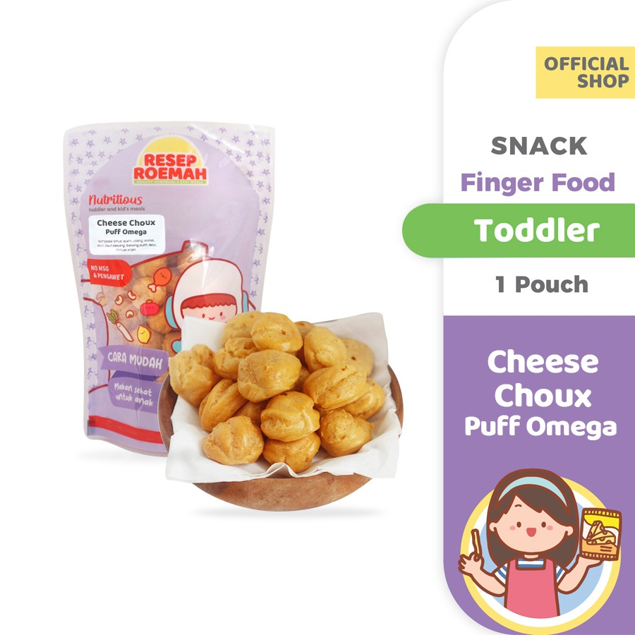 

ResepRoemah Cheese Choux Puff Omega / Soes Keju Puff / Toddler Snack / No MSG